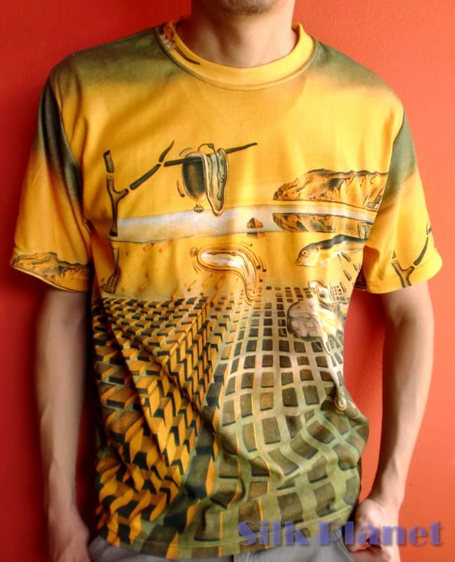 SALVADOR DALI Melting Clocks Memory FINE ART PRINT MEN T SHIRT PAINTING
