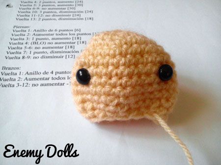 cabeza amigurumi