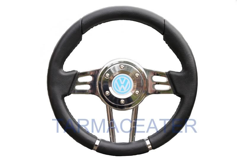 Black V2 steering wheel VOLKSWAGEN VW TRANSPORTER T1 T2 T3 T4 T5 horn button