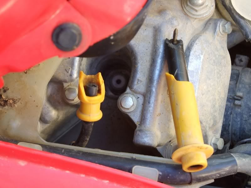 Honda rincon spark plug wire problems #6
