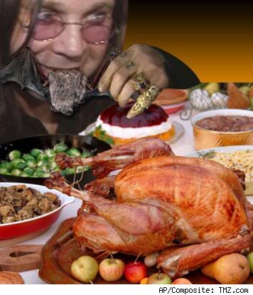Ozzy having Thanksgiving Dinner!