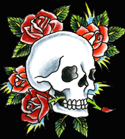Ed Hardy Skull full of Roses Pictures, Images and Photos