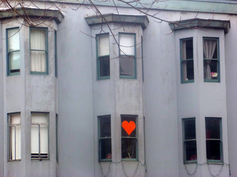 Coeur et bow window