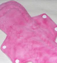 10" Pink Minky  Pad