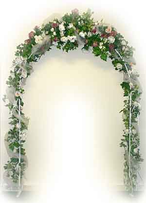 Most wedding and prom catalogs offer this same arch for 65 to 80 