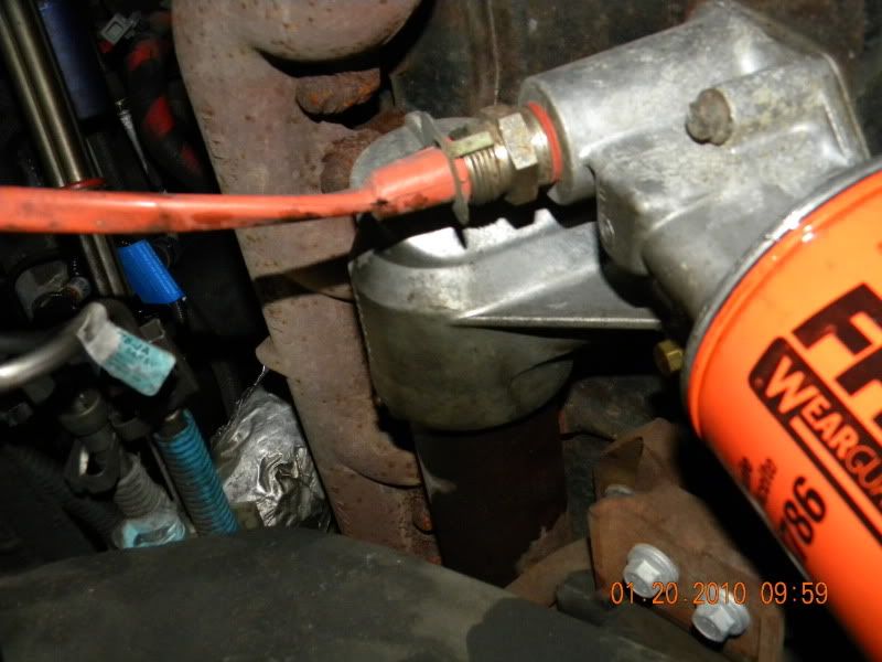 oil leak near oil filter The Diesel Stop