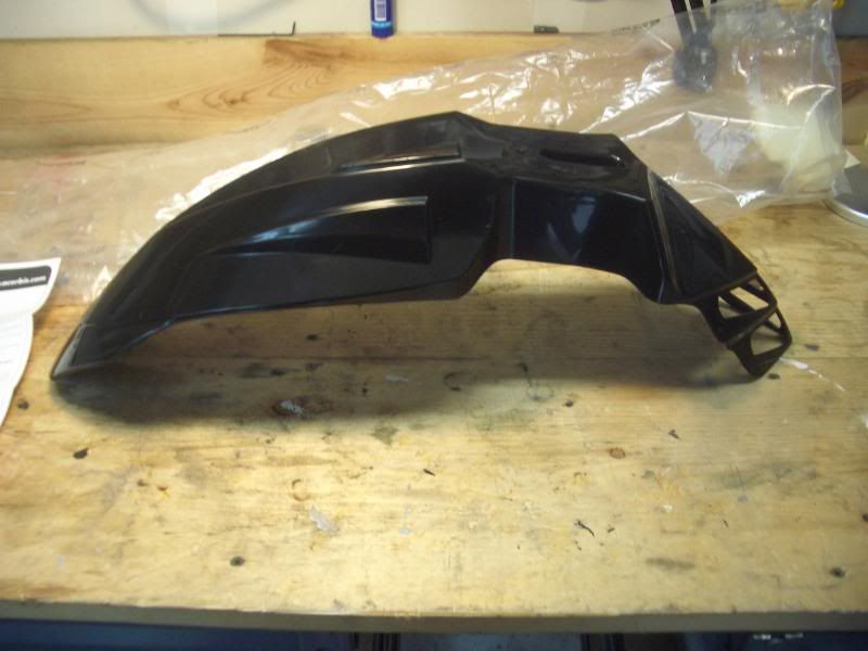 Hybird front fender modification on KLR - XT225+250 Rider's Group