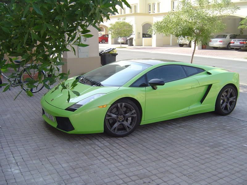  i think would have to be the lamborghini gallardo Lime green With some 