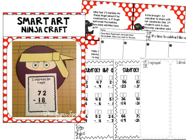 2-digit subtraction subtract like a ninja