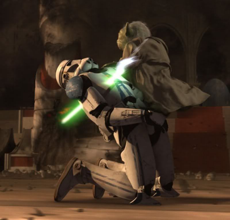 Yoda kickin' ass