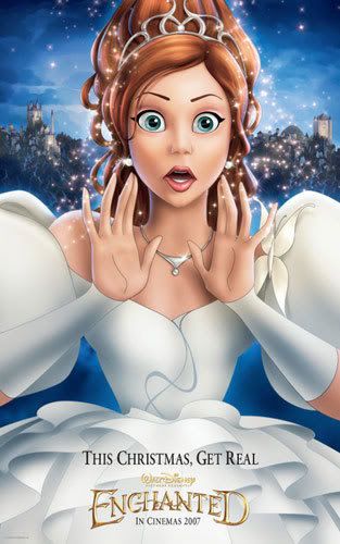 enchanted cartoon princess. 2D animated film I watched
