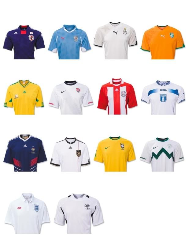 World Cup Jerseys 2010 Quiz By jpolefrone