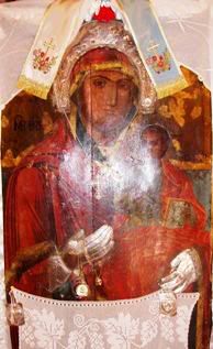Holy Mary icon from the temple of the old church.