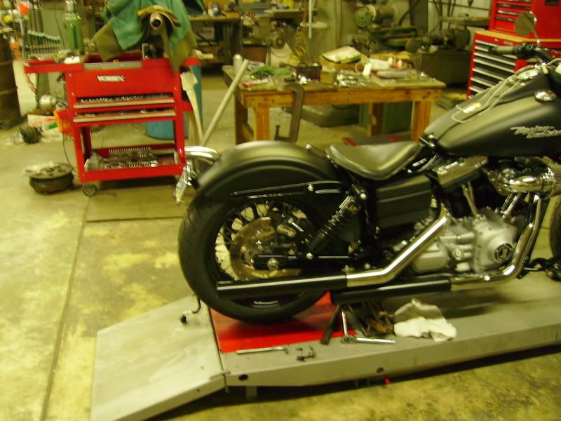 200mm rear tire on Street Bob Page 4 Harley Davidson Forums