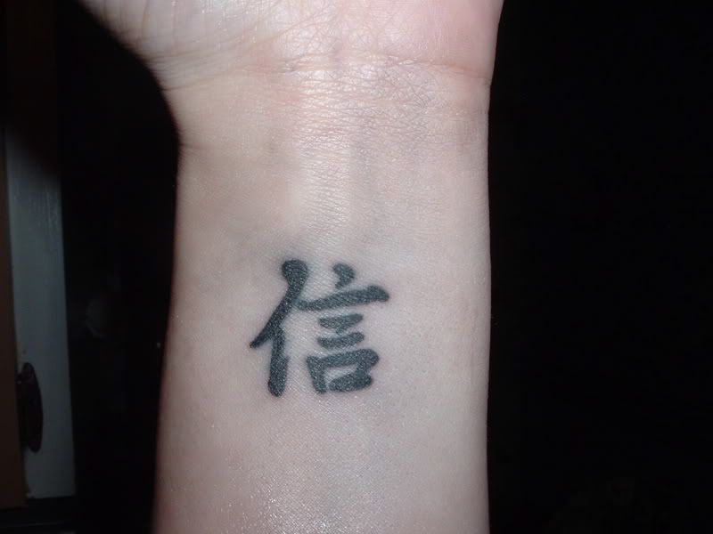 faith tattoos on wrist