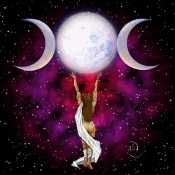 MoonGoddess.gif Moon Goddess with Nebula picture by ocean99999