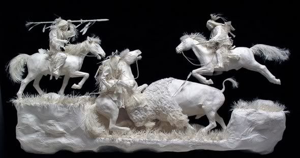 fantastic paper artwork01 Incríveis esculturas de papel