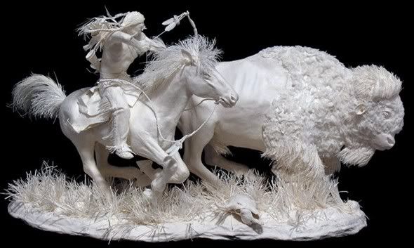 fantastic paper artwork02 Incríveis esculturas de papel