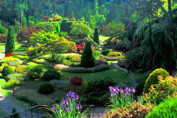 victoria butchart gardens overview O jardim mais bonito do mundo