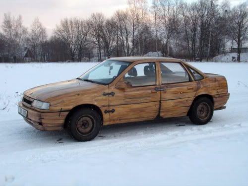 Wooden Opel Vektra Coisas incríveis feitas de madeira