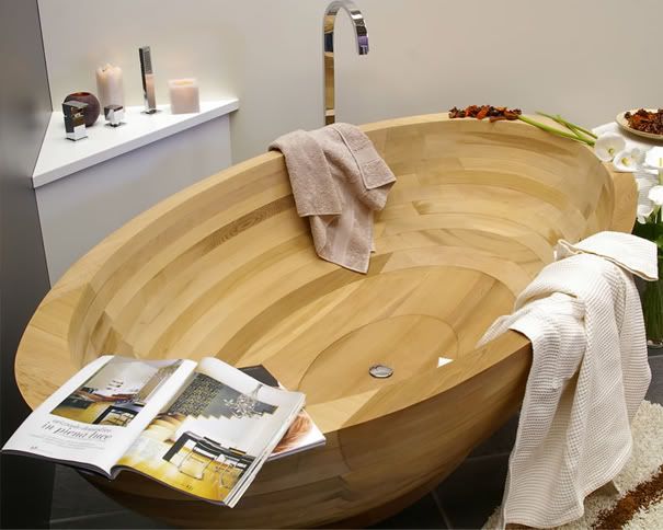 e legno s wooden bathtub larger Coisas incríveis feitas de madeira