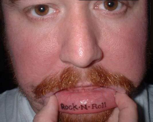 That's what Lip Tattoos are. Lip Tattoos are not for the faint of heart.