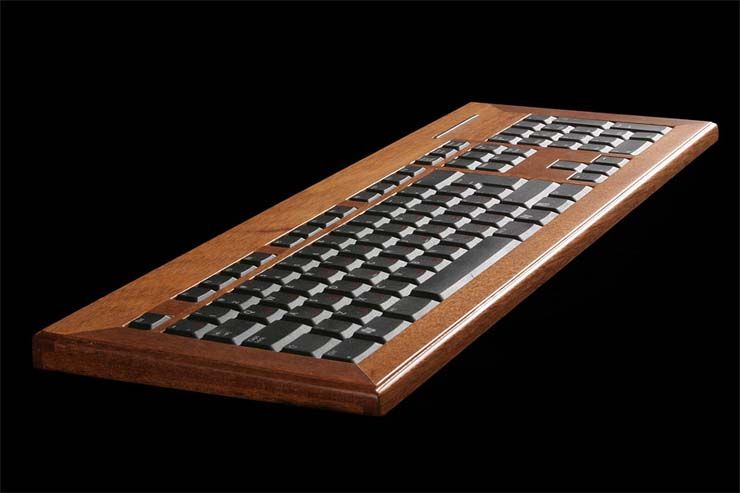 teclado Coisas incríveis feitas de madeira
