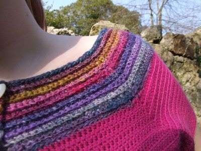 free crochet top pattern, treble stitch, double crochet stitch, single crochet stitch, free pink top, simple free pattern, Ravelry free pattern crochet