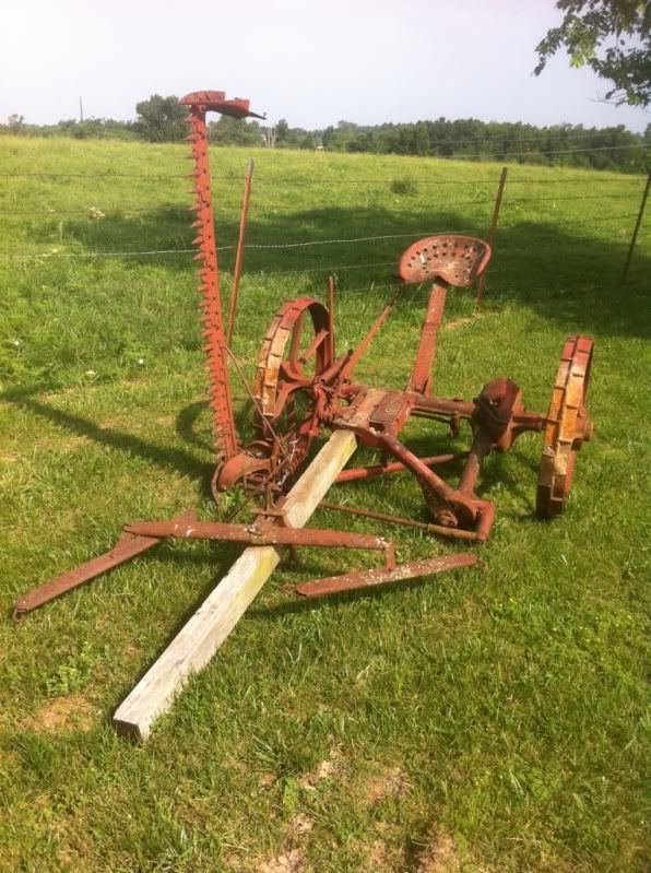 Antique horse drawn International Harvester No 9 Sickle