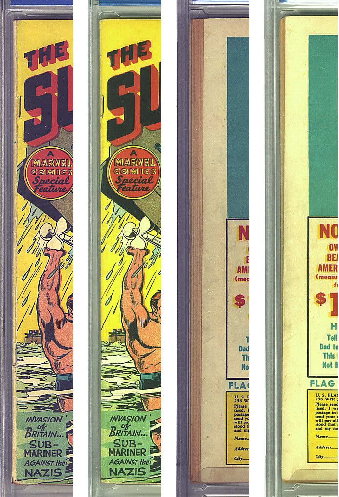Sub-Mariner Comics #1 (5.0) & (5.5) Edge Comparison