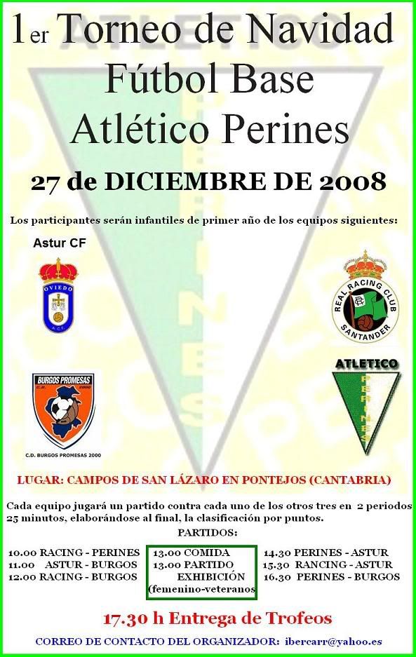 cartel trofeo infanti de navidad