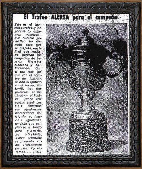 Trofeo del IV torneo de los  Barrios 1949