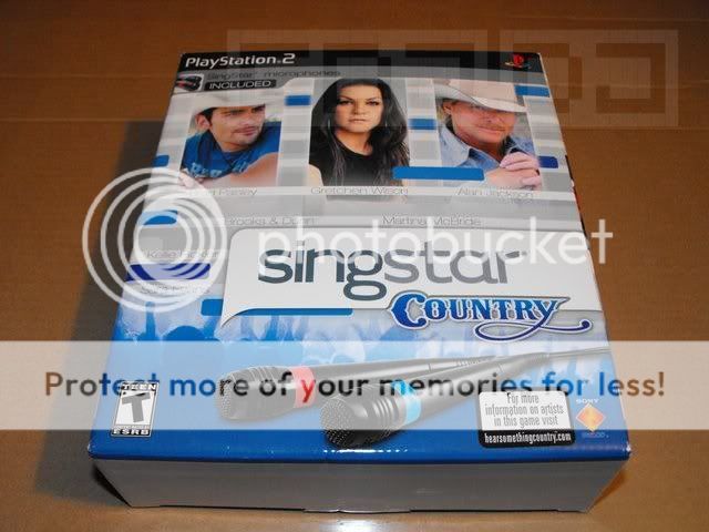 SingStar Country Bundle w/ 2 mics Playstation 2 PS2 New 711719765028 