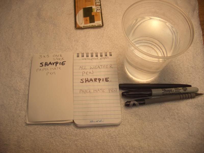 Waterproof writing paper