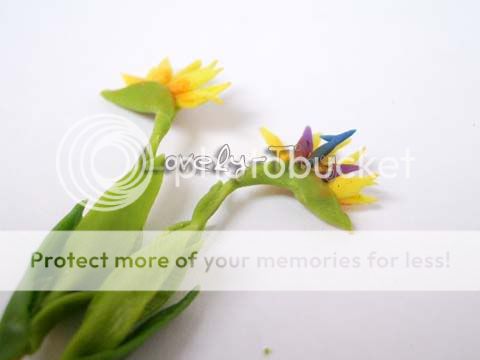 Miniature Flowers 2 pcs.of Bird of Paradise  