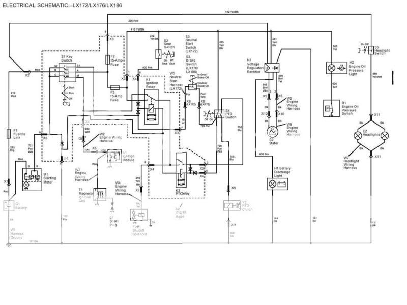 JD LX172.. electric problems.. won't start.. - Page 2 ... stx 38 wiring schematic 